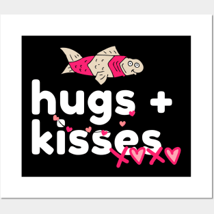 hugs and kisses by mencarirejeki Posters and Art